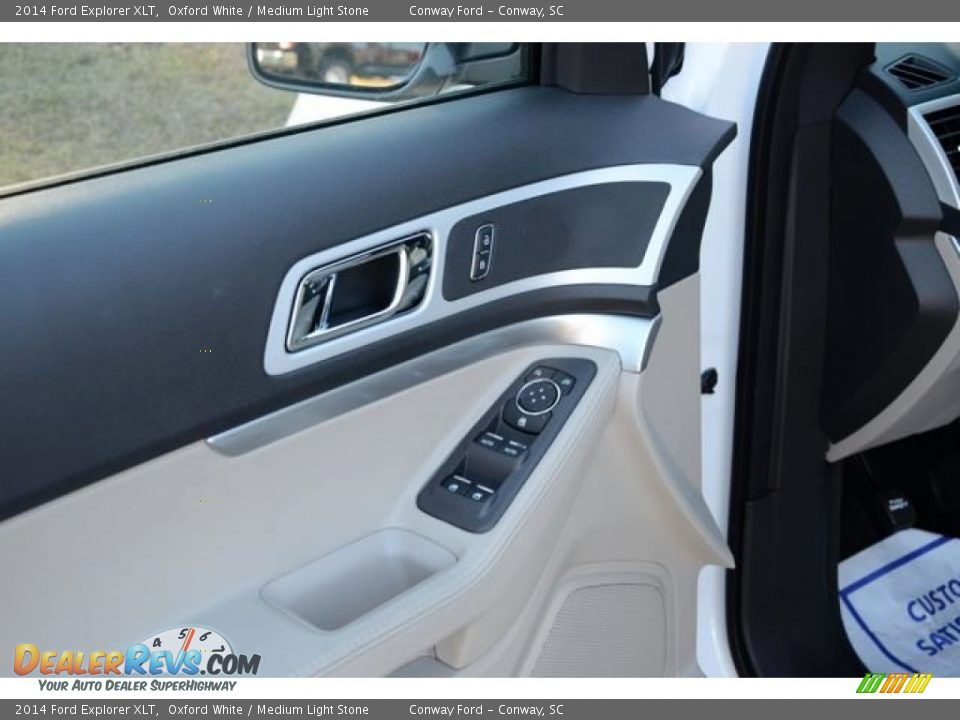 2014 Ford Explorer XLT Oxford White / Medium Light Stone Photo #21