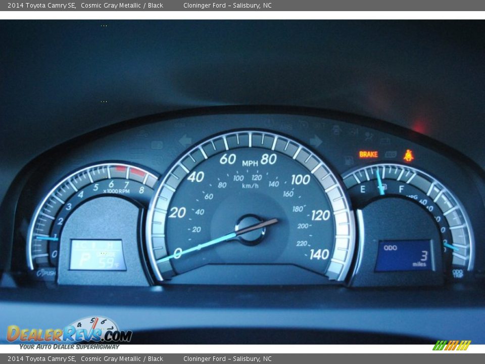 2014 Toyota Camry SE Cosmic Gray Metallic / Black Photo #18