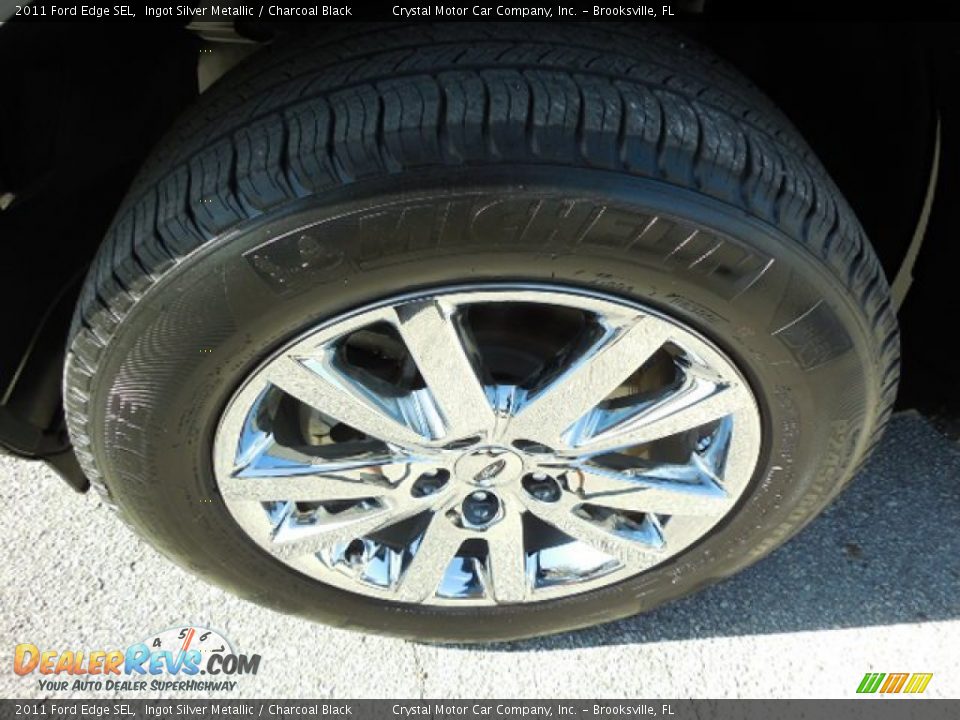2011 Ford Edge SEL Ingot Silver Metallic / Charcoal Black Photo #15