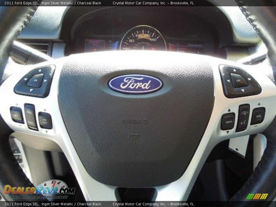 2011 Ford Edge SEL Ingot Silver Metallic / Charcoal Black Photo #22