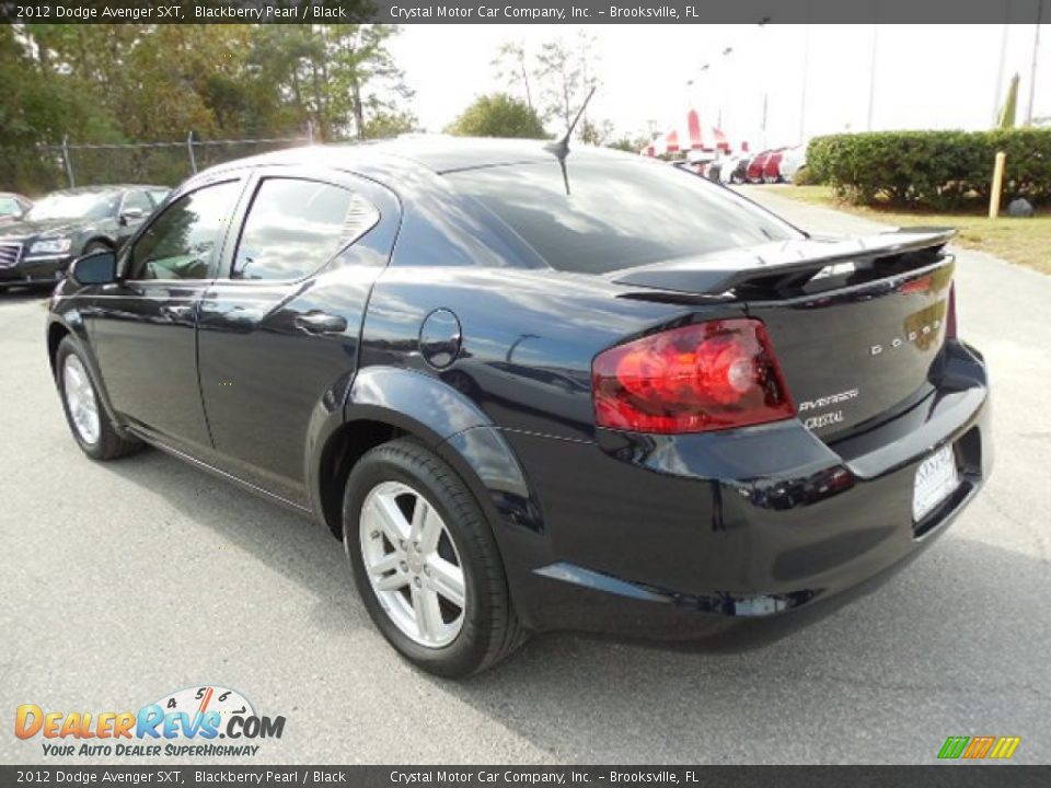 2012 Dodge Avenger SXT Blackberry Pearl / Black Photo #3