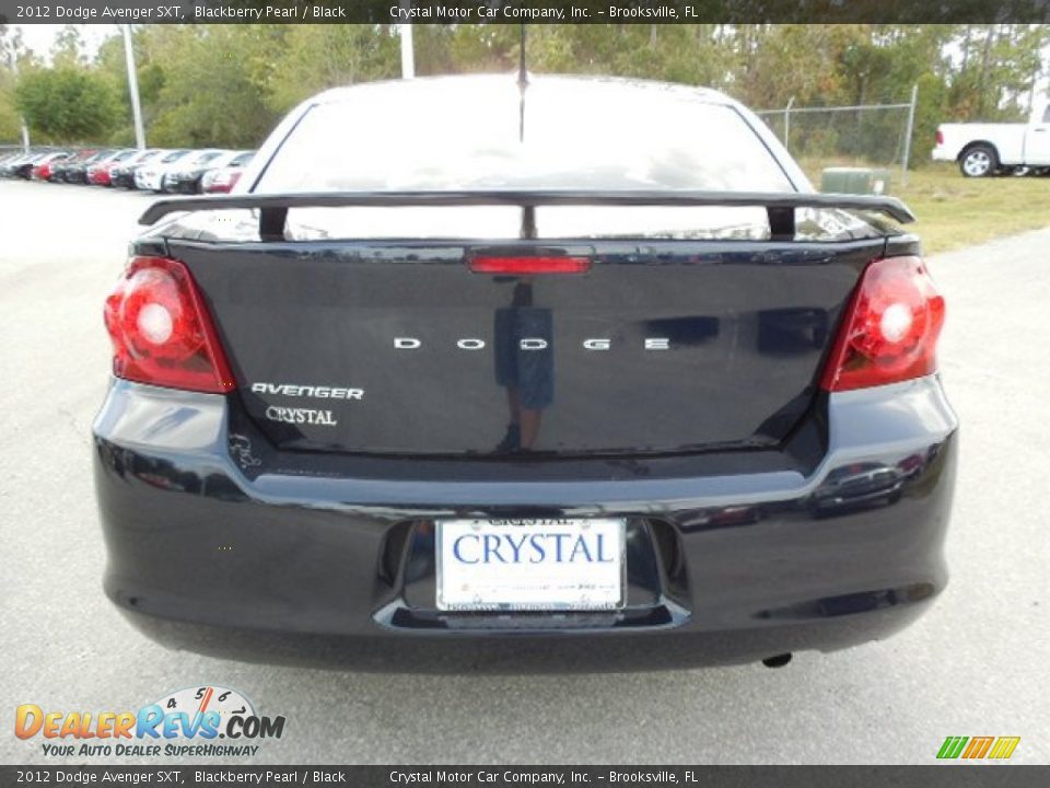2012 Dodge Avenger SXT Blackberry Pearl / Black Photo #7