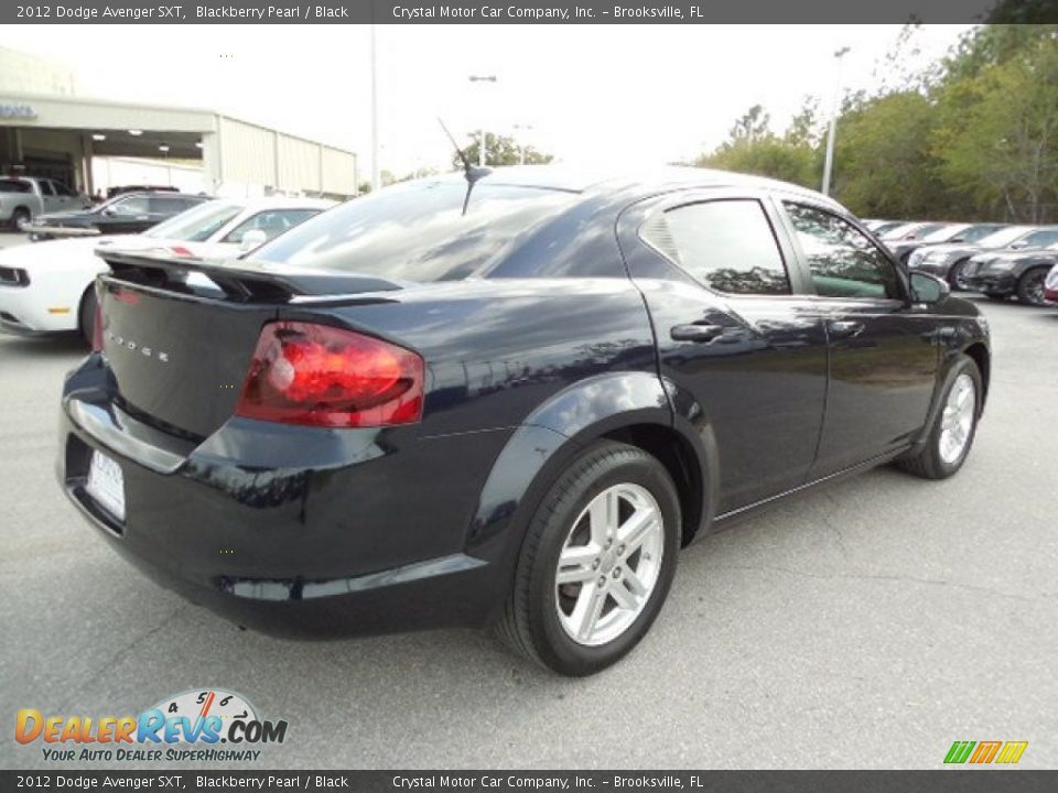 2012 Dodge Avenger SXT Blackberry Pearl / Black Photo #8