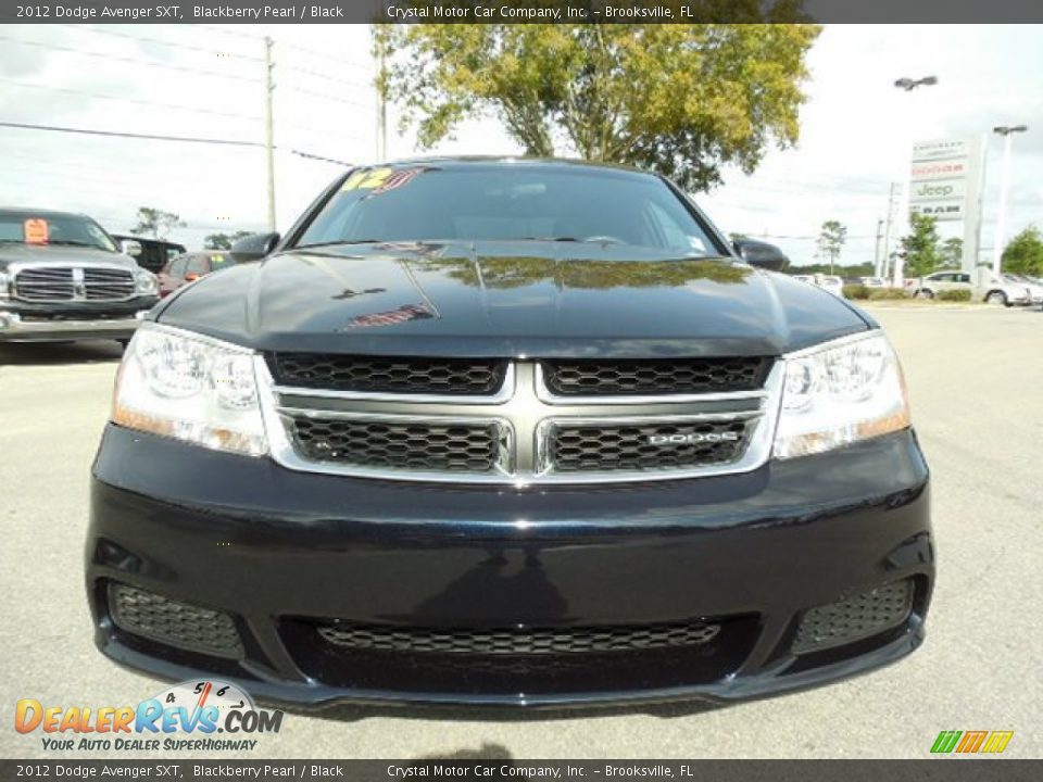 2012 Dodge Avenger SXT Blackberry Pearl / Black Photo #13