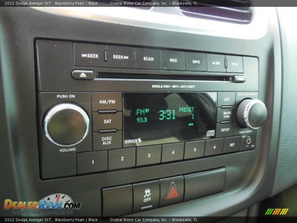 2012 Dodge Avenger SXT Blackberry Pearl / Black Photo #19