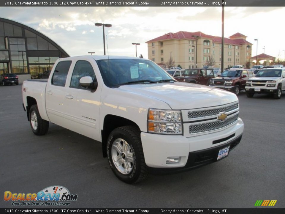 2013 Chevrolet Silverado 1500 LTZ Crew Cab 4x4 White Diamond Tricoat / Ebony Photo #1
