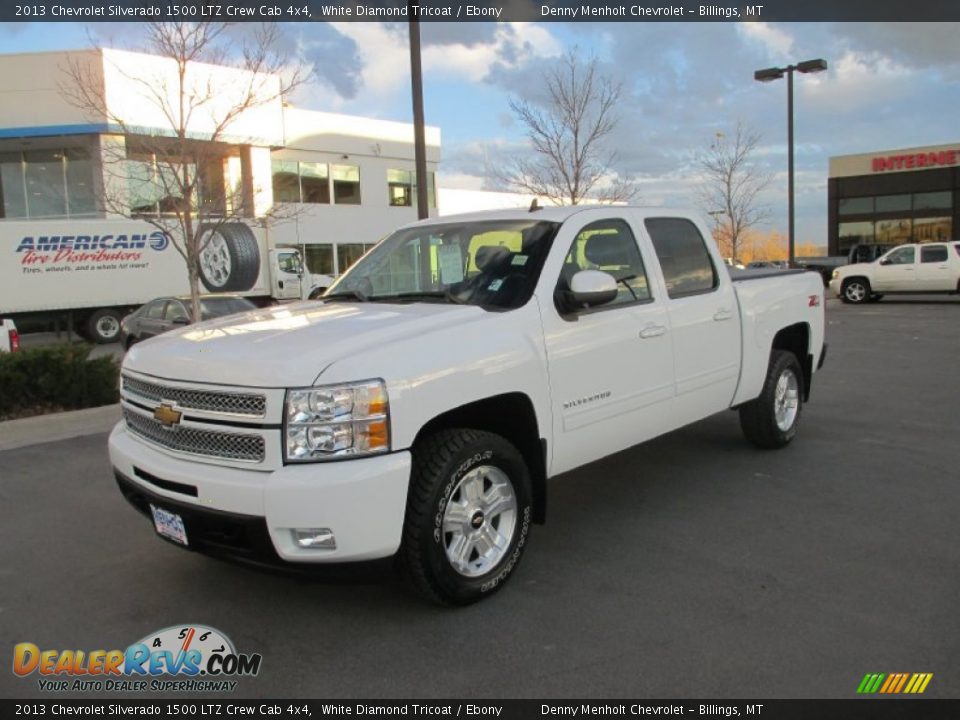 2013 Chevrolet Silverado 1500 LTZ Crew Cab 4x4 White Diamond Tricoat / Ebony Photo #2
