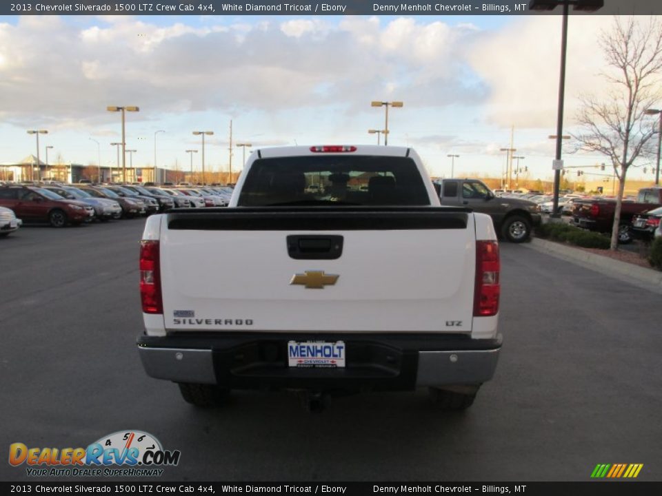 2013 Chevrolet Silverado 1500 LTZ Crew Cab 4x4 White Diamond Tricoat / Ebony Photo #5