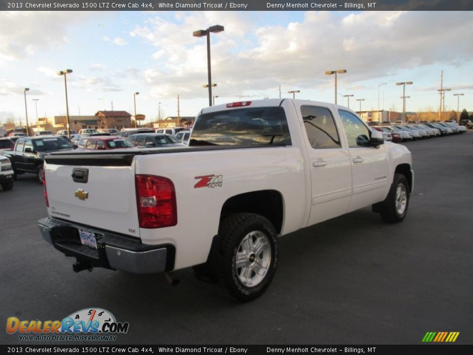 2013 Chevrolet Silverado 1500 LTZ Crew Cab 4x4 White Diamond Tricoat / Ebony Photo #6