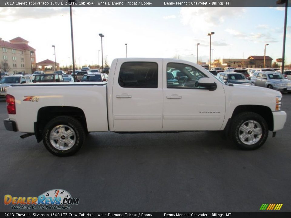 2013 Chevrolet Silverado 1500 LTZ Crew Cab 4x4 White Diamond Tricoat / Ebony Photo #7