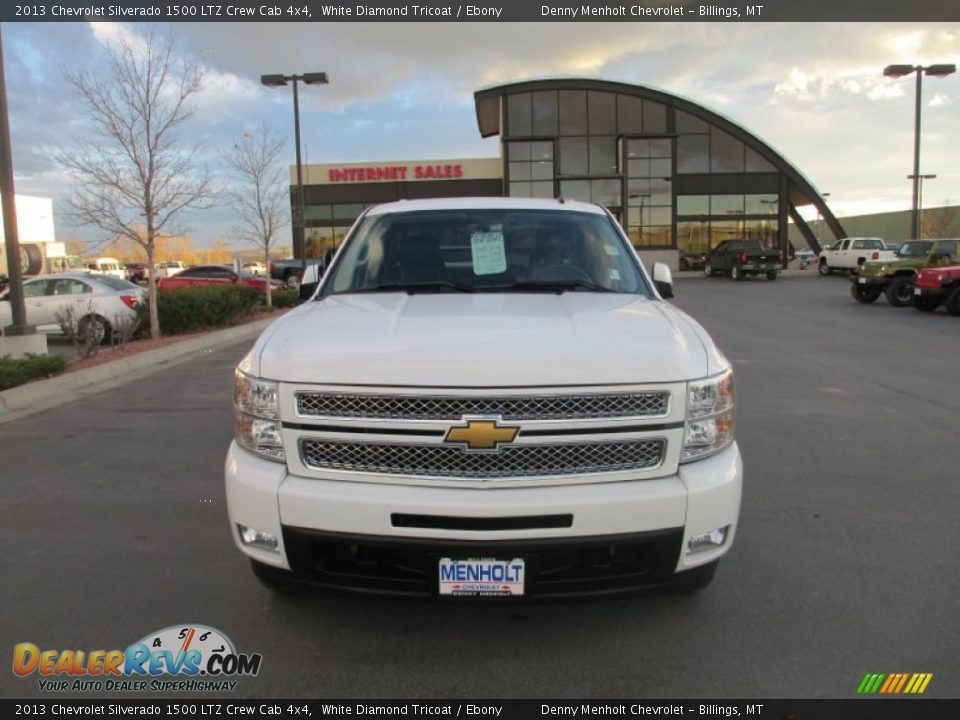 2013 Chevrolet Silverado 1500 LTZ Crew Cab 4x4 White Diamond Tricoat / Ebony Photo #8