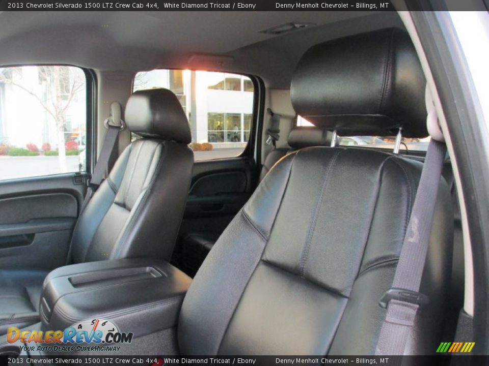 2013 Chevrolet Silverado 1500 LTZ Crew Cab 4x4 White Diamond Tricoat / Ebony Photo #11