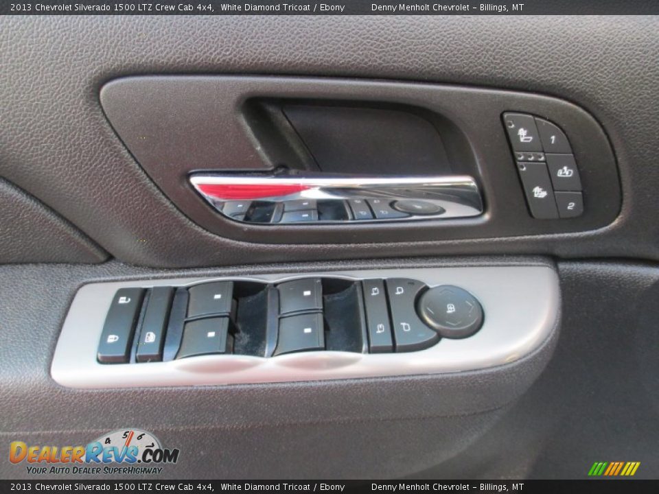 2013 Chevrolet Silverado 1500 LTZ Crew Cab 4x4 White Diamond Tricoat / Ebony Photo #12