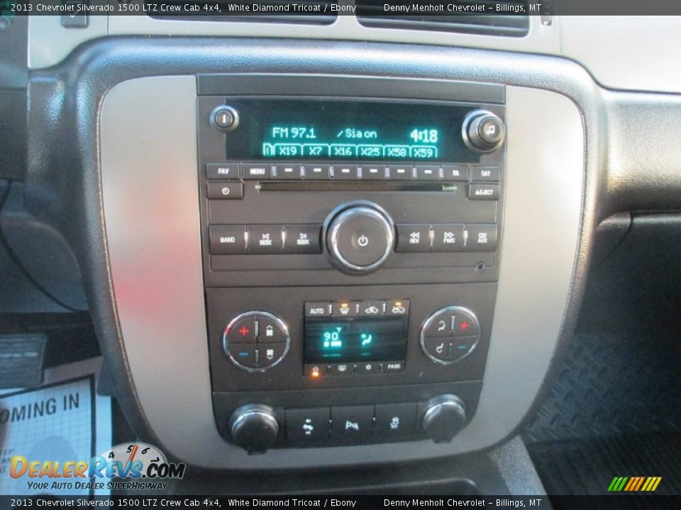 2013 Chevrolet Silverado 1500 LTZ Crew Cab 4x4 White Diamond Tricoat / Ebony Photo #17