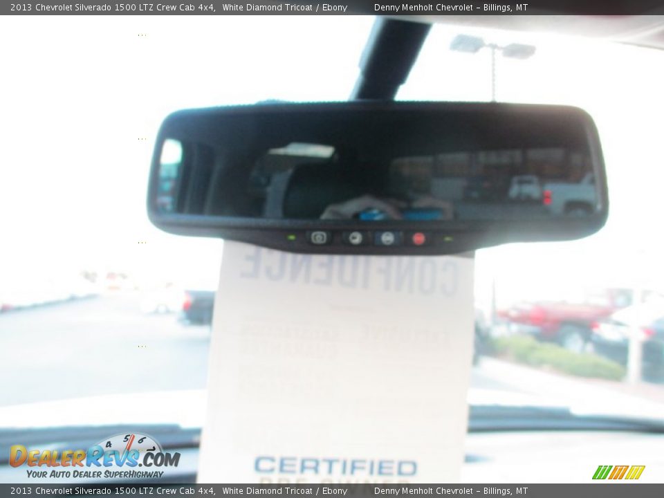 2013 Chevrolet Silverado 1500 LTZ Crew Cab 4x4 White Diamond Tricoat / Ebony Photo #19