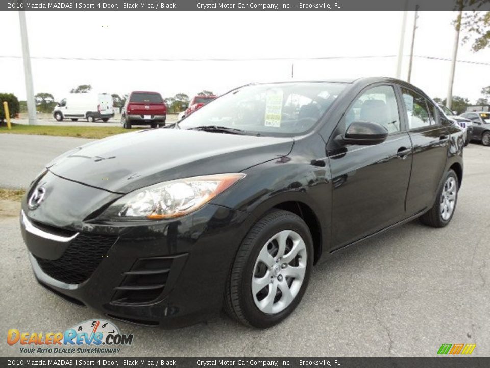 2010 Mazda MAZDA3 i Sport 4 Door Black Mica / Black Photo #1