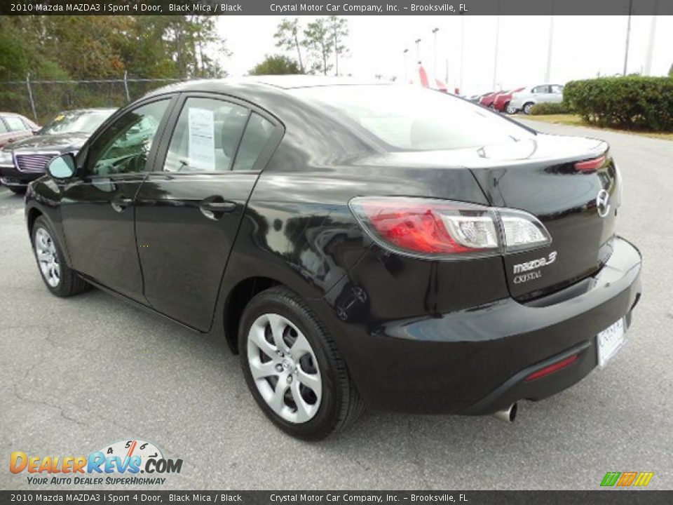2010 Mazda MAZDA3 i Sport 4 Door Black Mica / Black Photo #3
