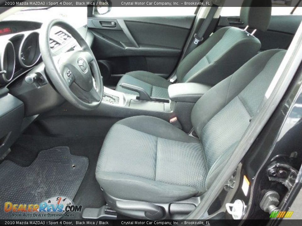 2010 Mazda MAZDA3 i Sport 4 Door Black Mica / Black Photo #4
