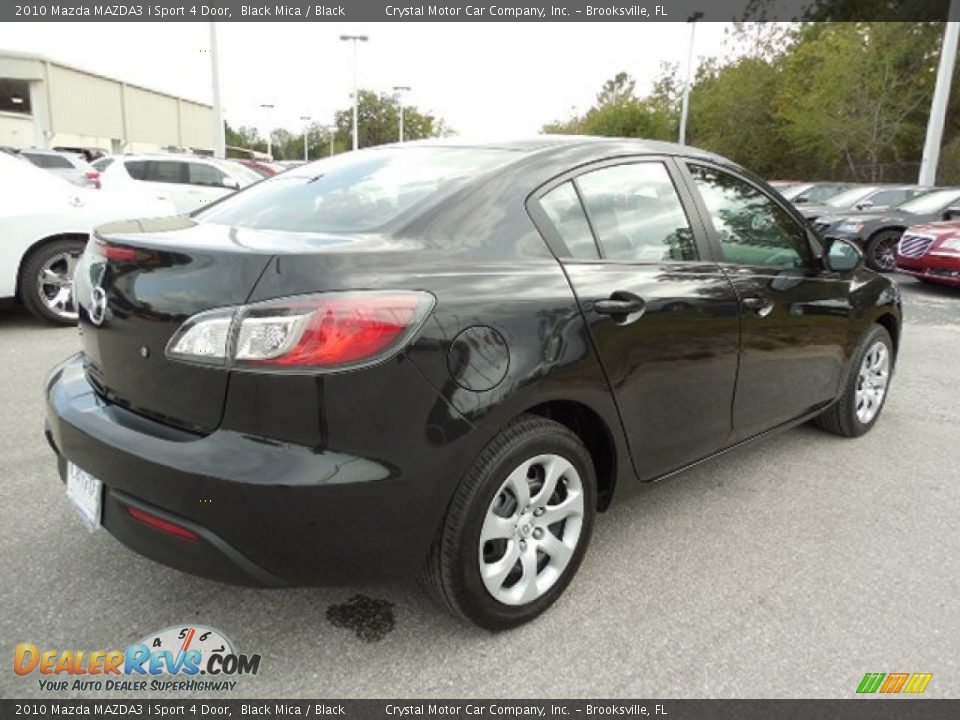 2010 Mazda MAZDA3 i Sport 4 Door Black Mica / Black Photo #8