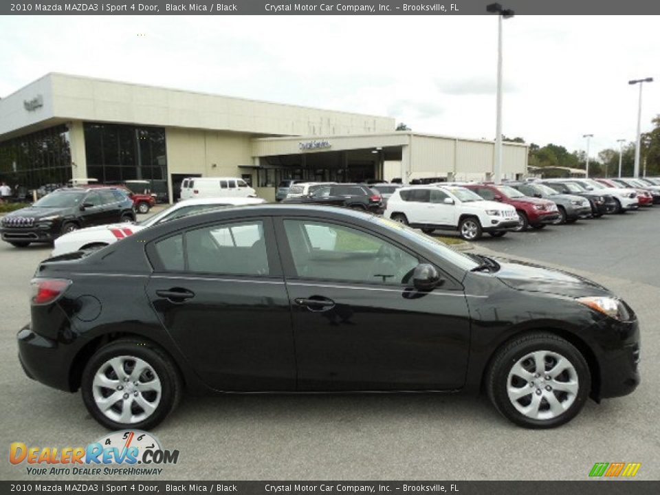 2010 Mazda MAZDA3 i Sport 4 Door Black Mica / Black Photo #9