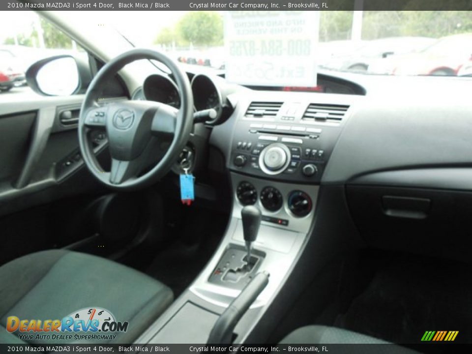 2010 Mazda MAZDA3 i Sport 4 Door Black Mica / Black Photo #11