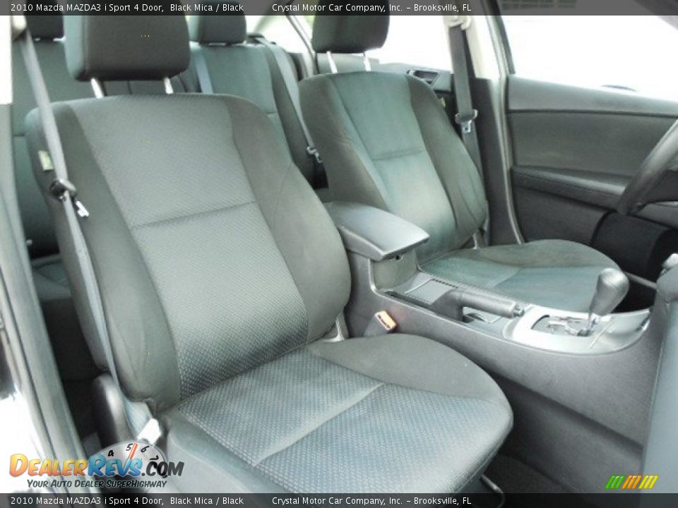 2010 Mazda MAZDA3 i Sport 4 Door Black Mica / Black Photo #12