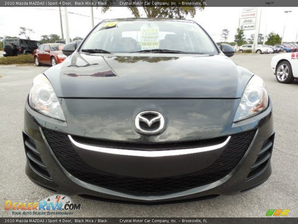 2010 Mazda MAZDA3 i Sport 4 Door Black Mica / Black Photo #13