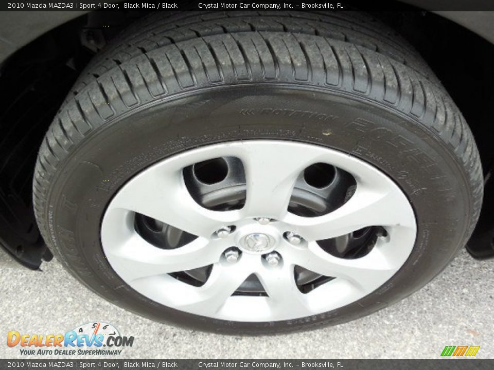 2010 Mazda MAZDA3 i Sport 4 Door Black Mica / Black Photo #14