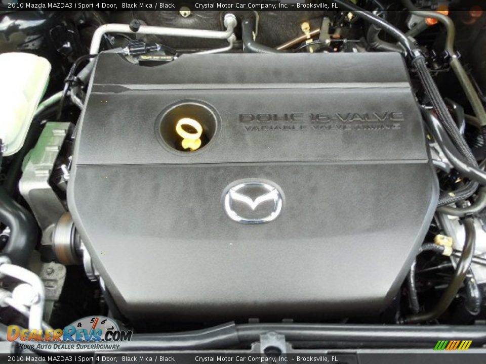 2010 Mazda MAZDA3 i Sport 4 Door Black Mica / Black Photo #16