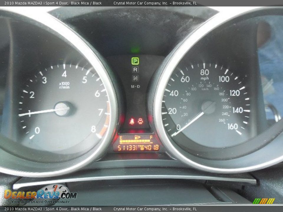 2010 Mazda MAZDA3 i Sport 4 Door Black Mica / Black Photo #18