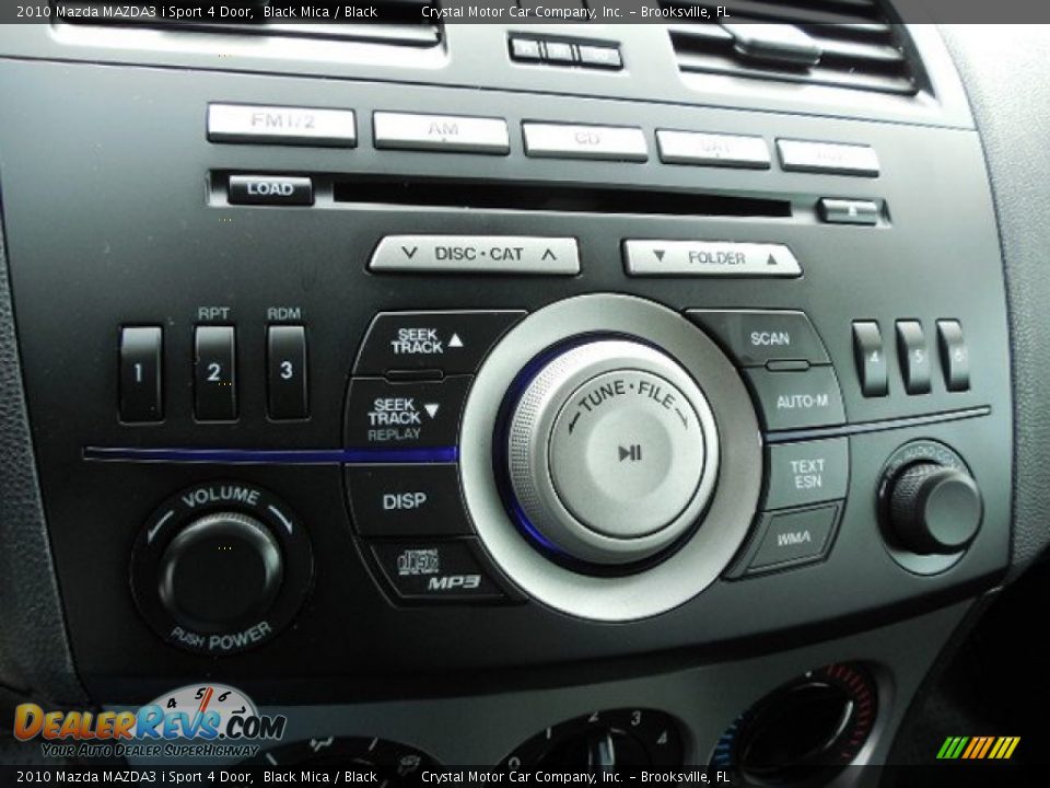 2010 Mazda MAZDA3 i Sport 4 Door Black Mica / Black Photo #19