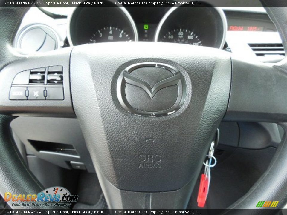 2010 Mazda MAZDA3 i Sport 4 Door Black Mica / Black Photo #21