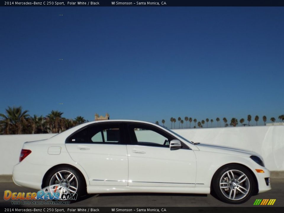 2014 Mercedes-Benz C 250 Sport Polar White / Black Photo #3