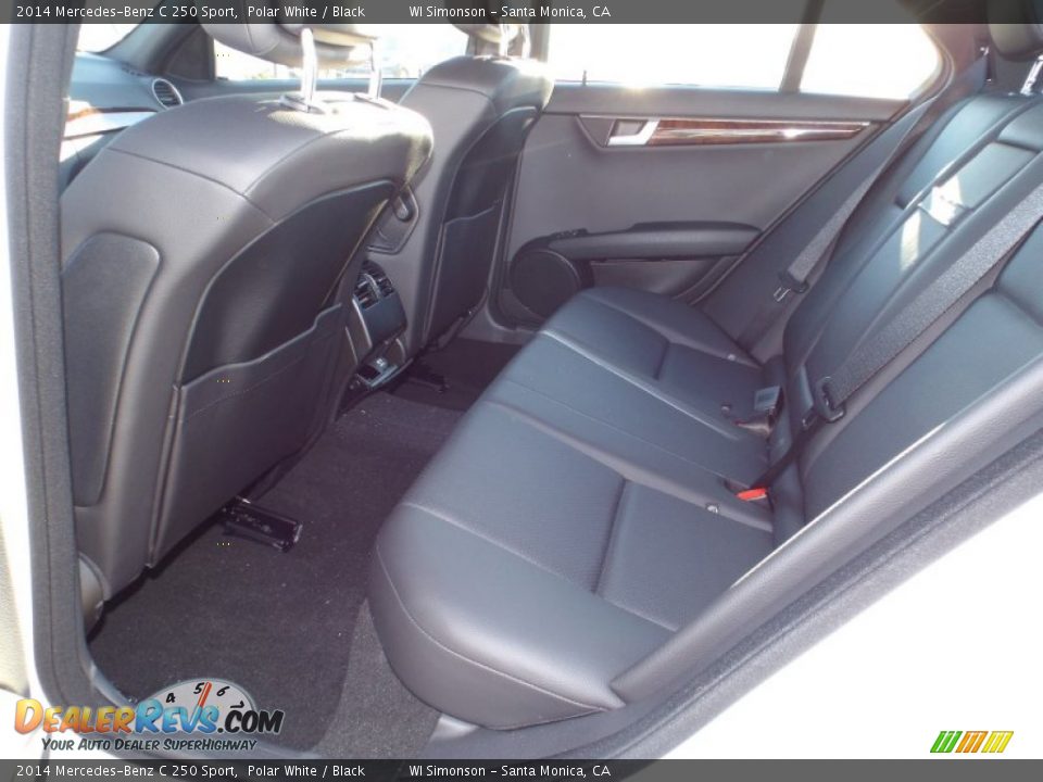 2014 Mercedes-Benz C 250 Sport Polar White / Black Photo #8