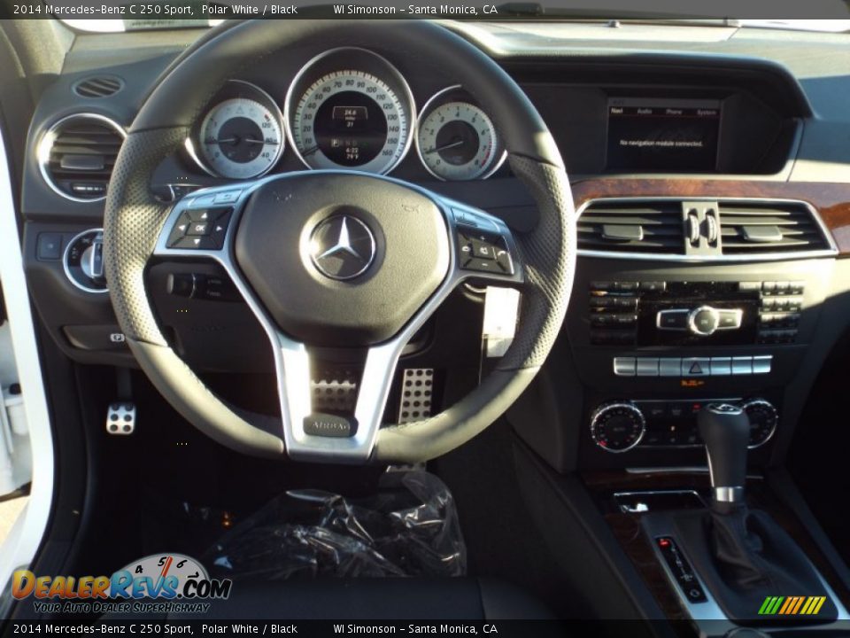 2014 Mercedes-Benz C 250 Sport Polar White / Black Photo #9