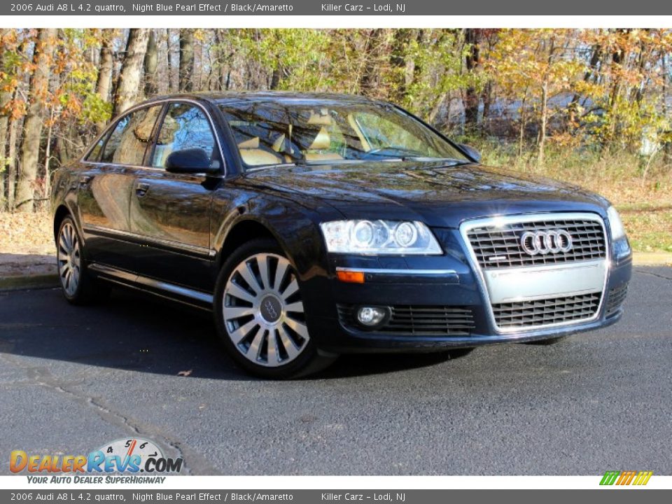 2006 Audi A8 L 4.2 quattro Night Blue Pearl Effect / Black/Amaretto Photo #1