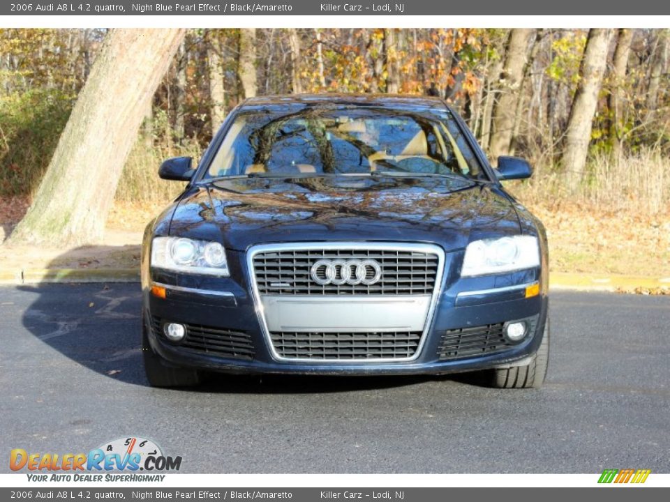2006 Audi A8 L 4.2 quattro Night Blue Pearl Effect / Black/Amaretto Photo #2