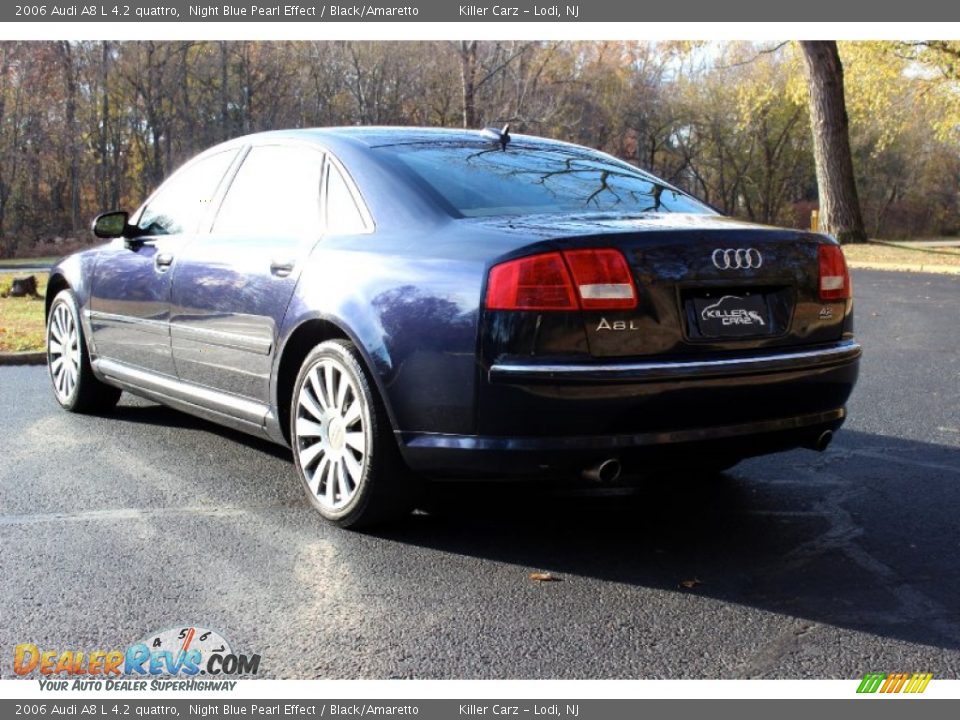 2006 Audi A8 L 4.2 quattro Night Blue Pearl Effect / Black/Amaretto Photo #5