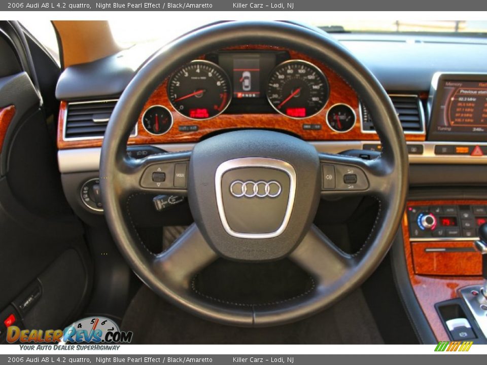 2006 Audi A8 L 4.2 quattro Night Blue Pearl Effect / Black/Amaretto Photo #7