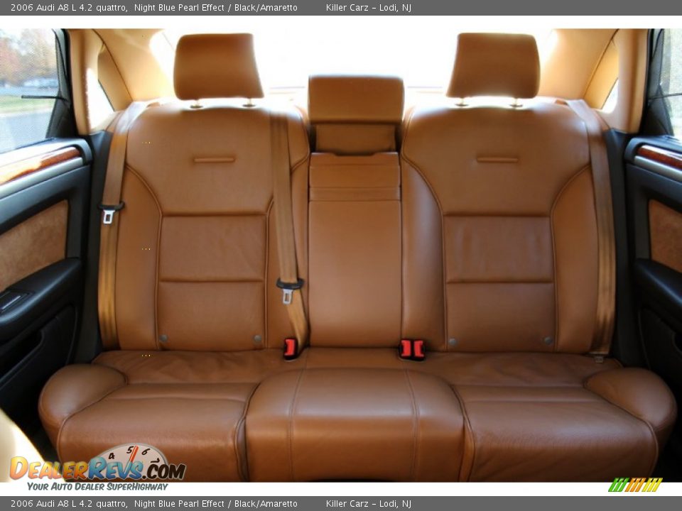 2006 Audi A8 L 4.2 quattro Night Blue Pearl Effect / Black/Amaretto Photo #8