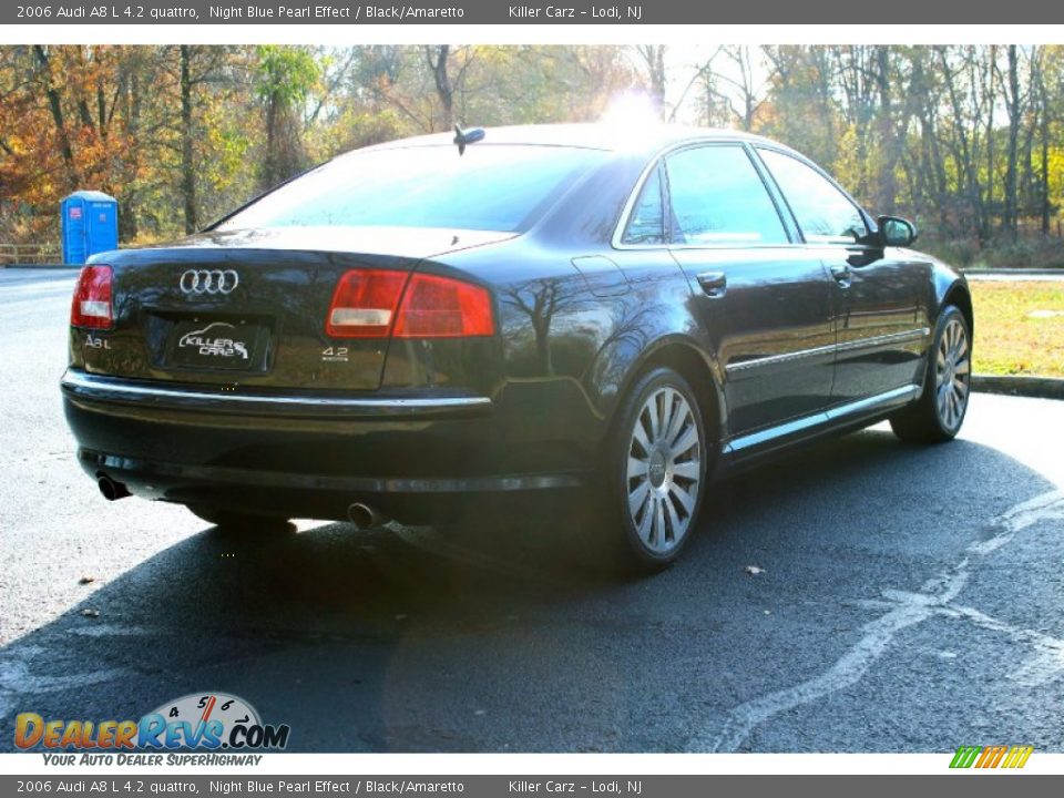2006 Audi A8 L 4.2 quattro Night Blue Pearl Effect / Black/Amaretto Photo #9