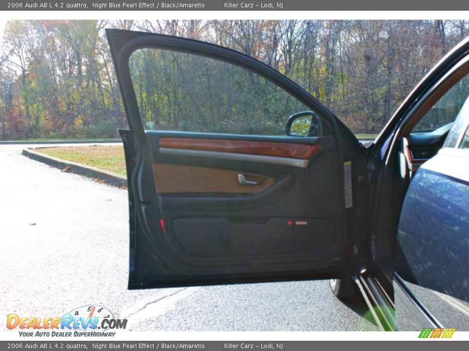 2006 Audi A8 L 4.2 quattro Night Blue Pearl Effect / Black/Amaretto Photo #11