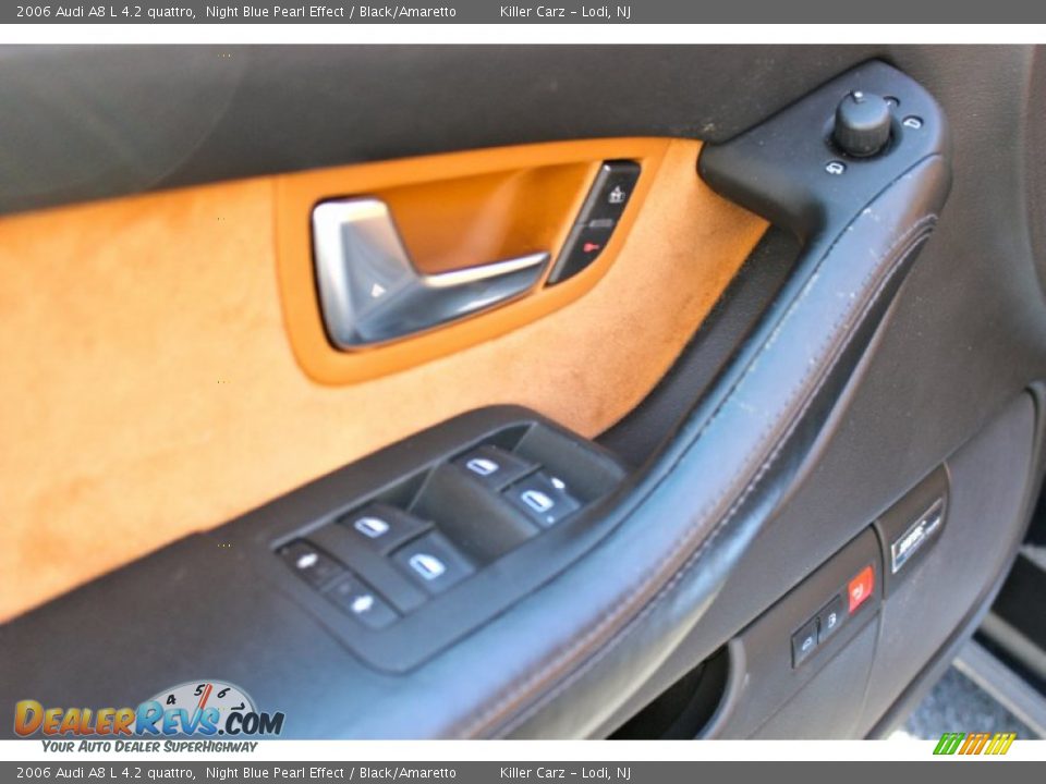 2006 Audi A8 L 4.2 quattro Night Blue Pearl Effect / Black/Amaretto Photo #12