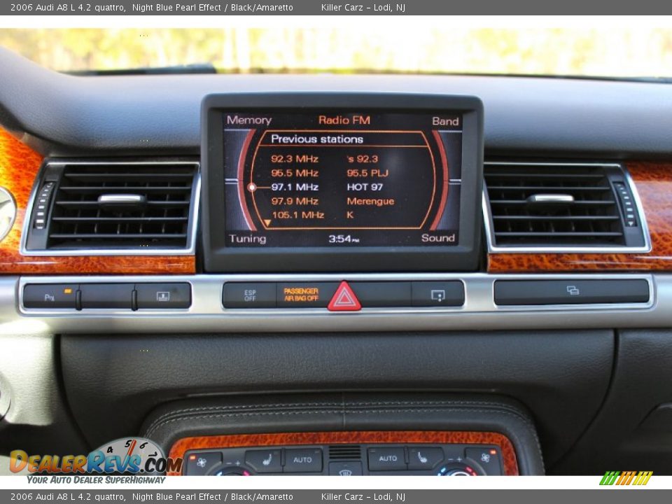 2006 Audi A8 L 4.2 quattro Night Blue Pearl Effect / Black/Amaretto Photo #20
