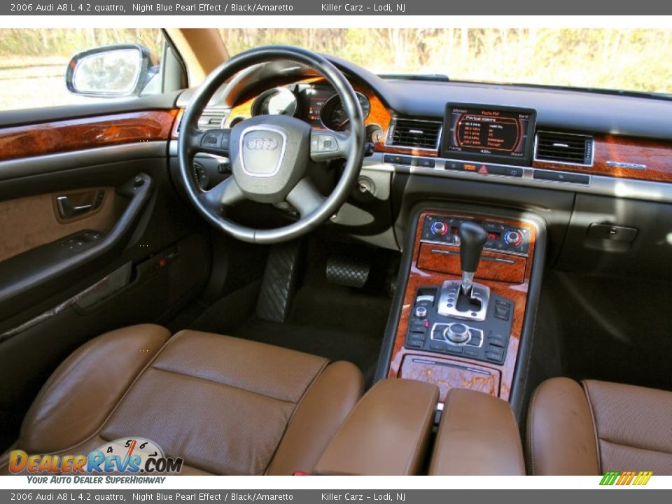 2006 Audi A8 L 4.2 quattro Night Blue Pearl Effect / Black/Amaretto Photo #25