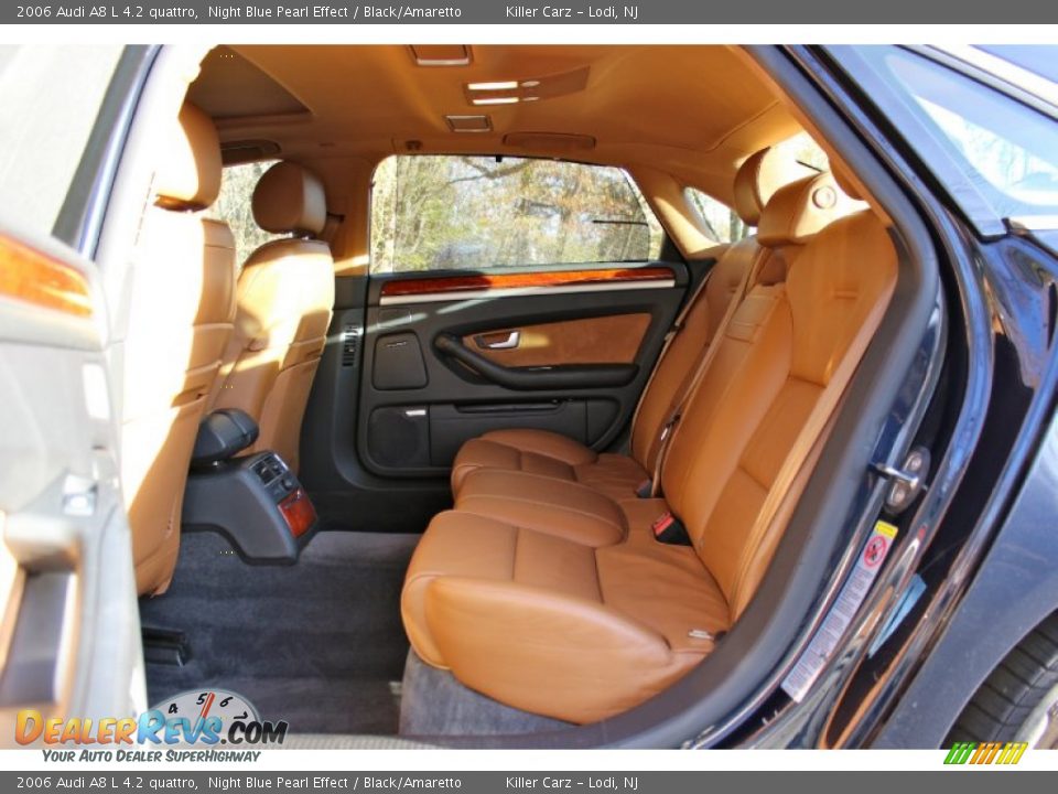 2006 Audi A8 L 4.2 quattro Night Blue Pearl Effect / Black/Amaretto Photo #31
