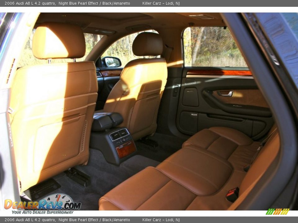 2006 Audi A8 L 4.2 quattro Night Blue Pearl Effect / Black/Amaretto Photo #32