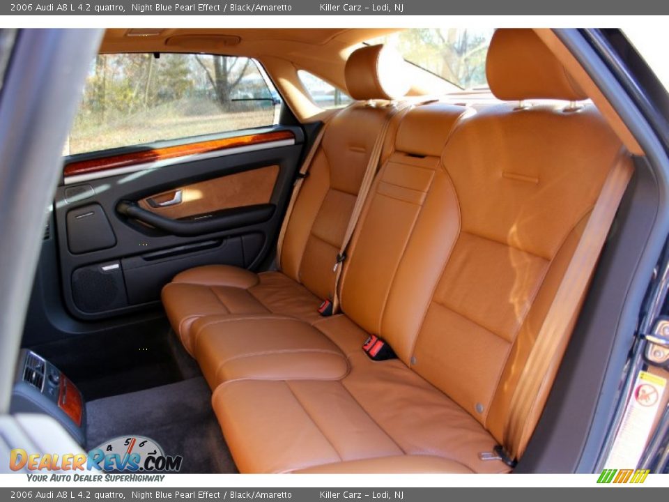 2006 Audi A8 L 4.2 quattro Night Blue Pearl Effect / Black/Amaretto Photo #33