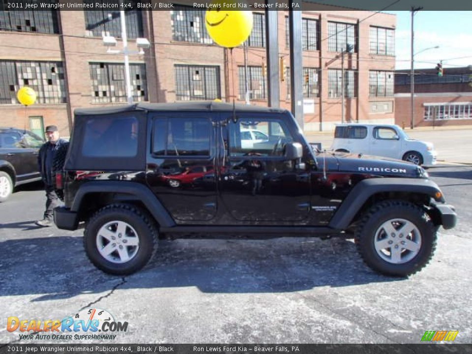 2011 Jeep Wrangler Unlimited Rubicon 4x4 Black / Black Photo #1
