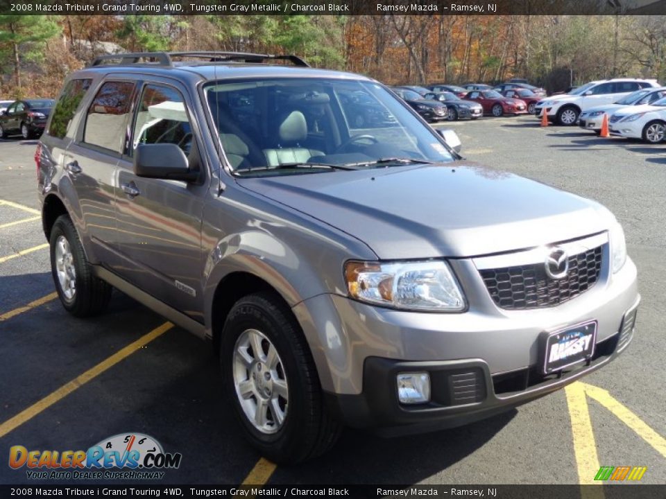 2008 Mazda Tribute i Grand Touring 4WD Tungsten Gray Metallic / Charcoal Black Photo #3